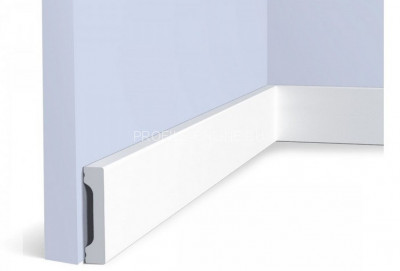 Напольный плинтус 12х55 мм HiWood B55V1 белый 200 см