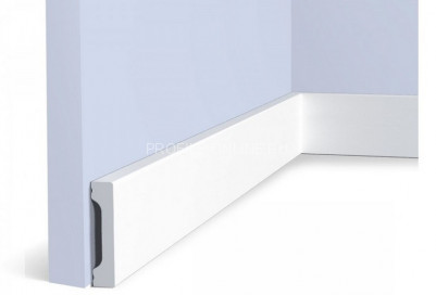 Напольный плинтус 12х55 мм HiWood B55V1 белый 200 см