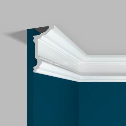 Потолочный плинтус Перфект Плюс P90 M белый из ударопрочного полимера 50х97 мм 200 см