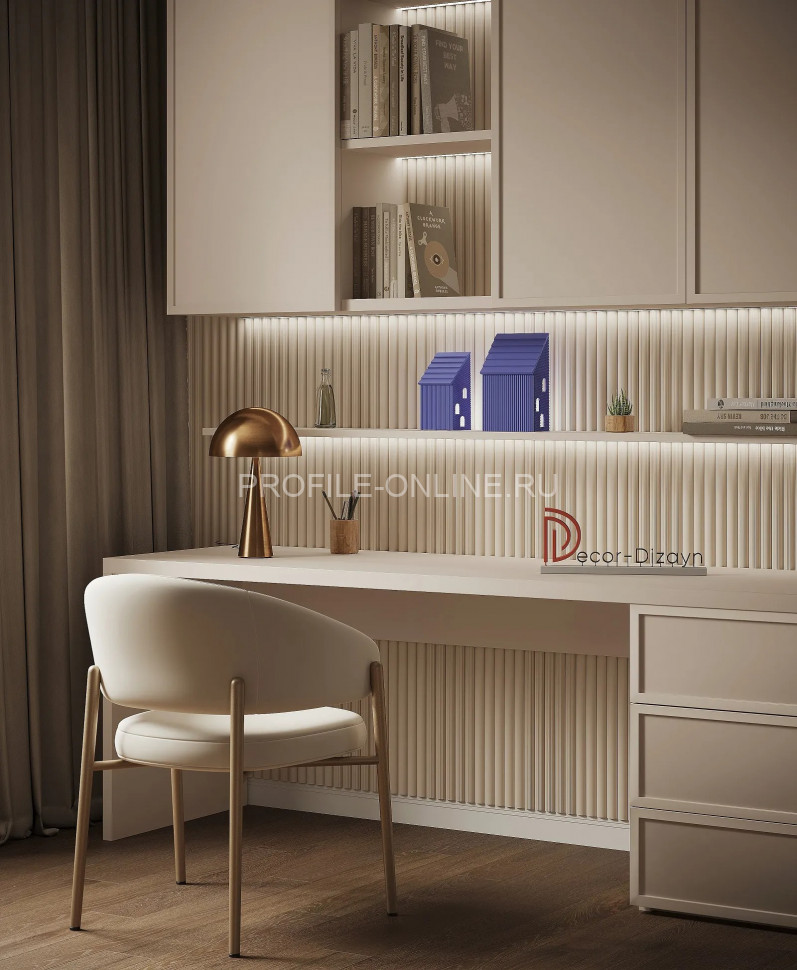 Декоративный молдинг 30х23.2 мм Decor-Dizayn DD634(3m) полистирол белый, под покраску 3 м