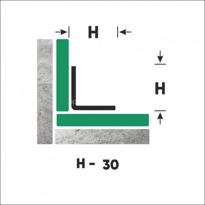 Нержавеющий уголок стальной внутренний 30х30 мм FLV 30 GS золото сатинированное 300 см