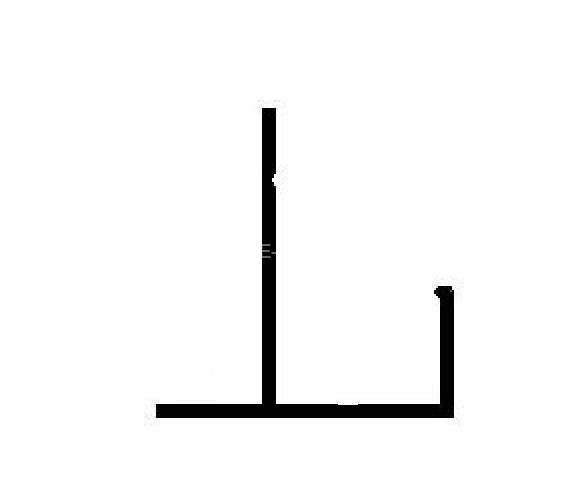 F-профиль алюминиевый под 12 мм низкий ОП-010 АД31 Т1-3000 3 м