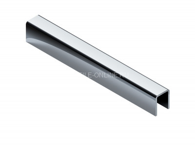 П-образный профиль из нержавеющей стали 8х5х8 мм NEEXY PVS95-03 MR зеркальный 2.7 м