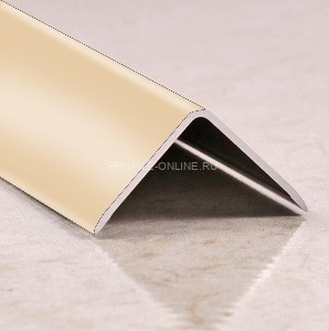 Уголок алюминиевый 30х30 мм ПН-30х30 розовый глянец 2,7 м