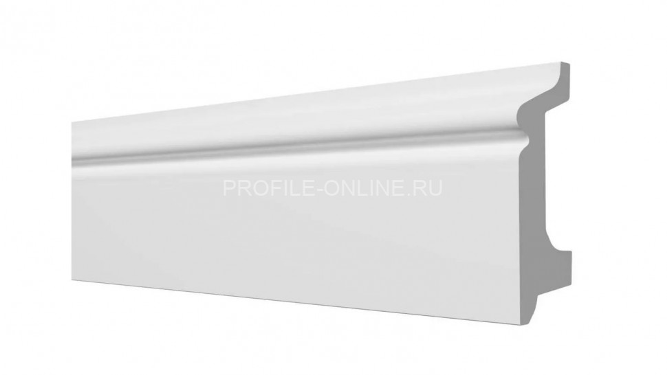 Напольный плинтус 78х21 мм Decor-Dizayn DD122 полистирол белый, под покраску 2 м