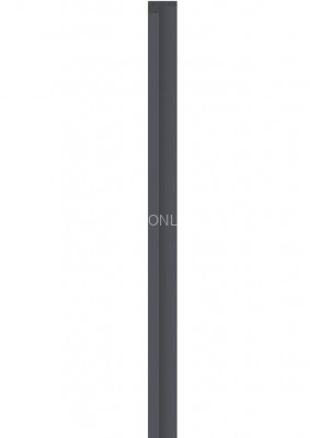 Левая планка-рейка для стеновой реечной панели VOX LINERIO S-LINE антрацит 2650х28х12 мм