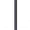 Левая планка-рейка для стеновой реечной панели VOX LINERIO S-LINE антрацит 2650х28х12 мм