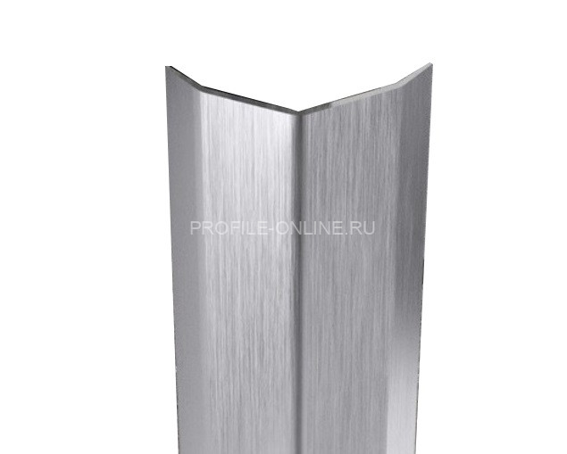 Нержавеющий уголок стальной равнополочный ПБ 20х20 (скос AISI 304) шлифованный 3 м