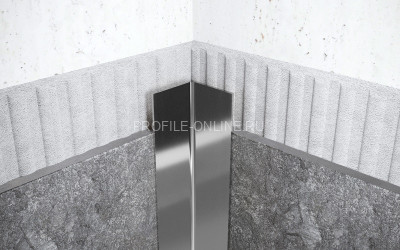 Нержавеющий уголок стальной внутренний 30х30 мм FLV 30 P полированная сталь 300 см