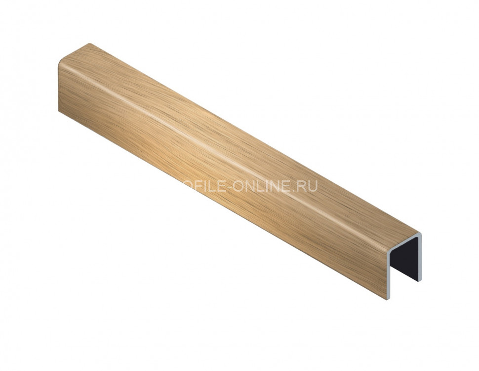 П-образный профиль из нержавеющей стали 8х5х8 мм NEEXY PVS95-04 BG золото браш 2.7 м