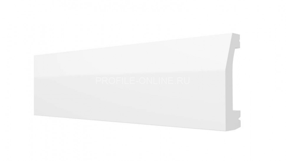 Напольный плинтус 70х15 мм Decor-Dizayn DD125 полистирол белый, под покраску 2 м