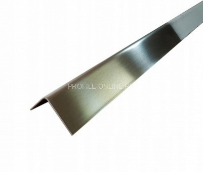 Нержавеющий уголок стальной равнополочный ПБ 30х30 (прямой AISI 430) шлифованный 2,7 м