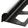 Алюминиевый С-образный профиль 12 мм ПО-13 черный матовый 2.7 м