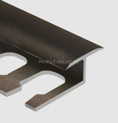 Алюминиевый Т-образный профиль гибкий закладной 16 мм PV42-06 бронза матовая 2,7 м