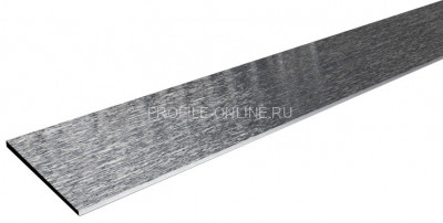 Алюминиевая полоса 20 мм серебро глянец браш 2,2 м