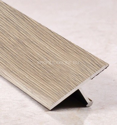 Т-профиль алюминиевый ламинированный 26 мм ПТ-26 214 дуб роял 2,7 м