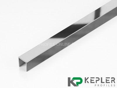 П-образный профиль 10х8 мм из нержавеющей стали SS 304 FSUP08-P S.S.304 полированный 2.7 м