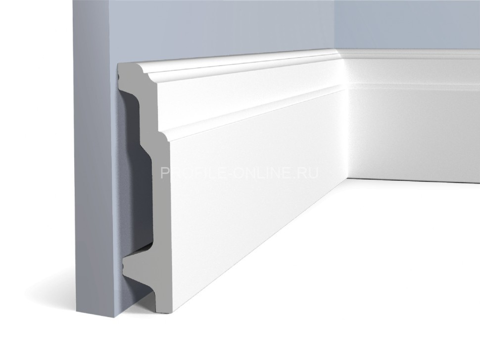 Напольный плинтус 22х103 мм HiWood B100V1 белый 200 см