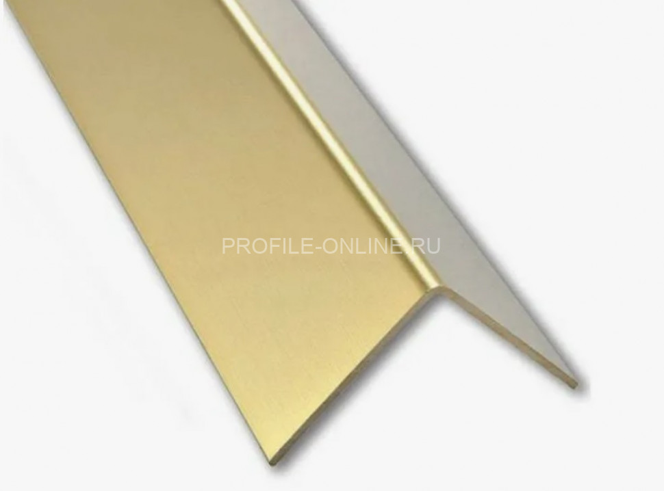 Уголок из алюминия 15х15 мм Евротрим 0321.00 золото 300 см