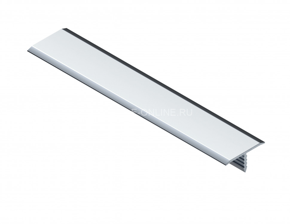 Т-образный профиль алюминиевый 20 мм NEEXY PV102-03 BS серебро блестящее 2.7 м