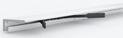 Алюминиевый микроплинтус скрытого монтажа 5х19 мм Laconistiq micro 19 ARM белый 245 см
