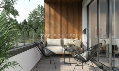 Реечная фасадная панель VOX SVP-06 FRONTO Дуб золотой 0.25х2.95 м 0,7375 м.кв.