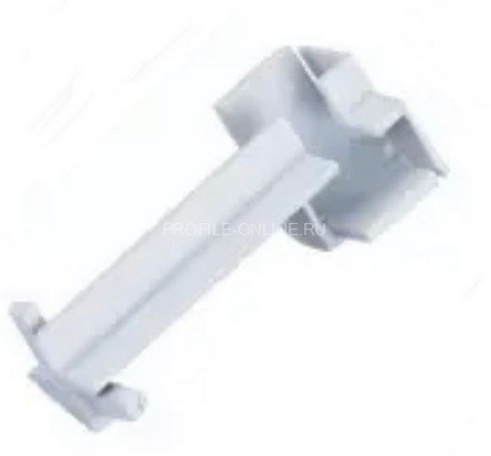 Внутренний уголок для напольного плинтуса с подсветкой ПЛС-50 серебро матовое