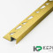 П-образный профиль закладной 10х10 мм из нержавеющей стали SS 304 FSBP017-10 GS S.S.304 золото сатинированное 2.7 м