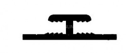 H-профиль алюминиевый под 3 мм ОП-012 АД31 Т1-3000 3 м