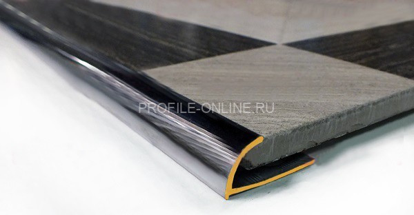 Профиль С-образный 12мм  Cezar PVL18 L хром 2,7м