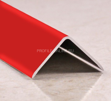Алюминиевый уголок 20х20 мм PV63-29 красный Ral 3000 2,7 м