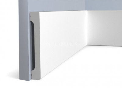 Напольный плинтус 16х110 мм HiWood B110V1 белый 200 см