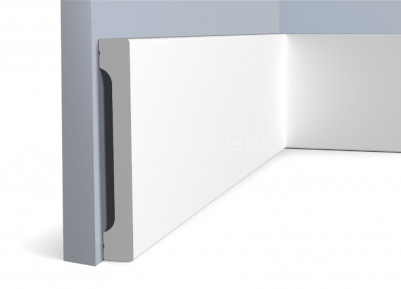 Напольный плинтус 16х110 мм HiWood B110V1 белый 200 см