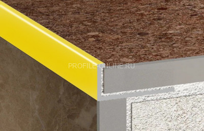 Алюминиевый L-профиль 6 мм ПО-Г6 золото глянец 2,7 м