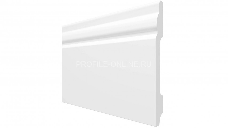 Напольный плинтус 99х14 мм Decor-Dizayn DD15 полистирол белый, под покраску 2 м