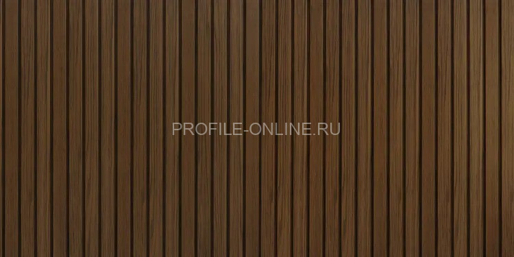 Реечная фасадная панель VOX SVP-06 FRONTO Орех 0.25х2.95 м 0,7375 м.кв.