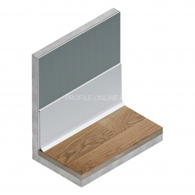 Внешний металлический уголок для плинтуса 40мм NEEXY E-AKBD40-SBL муар черный