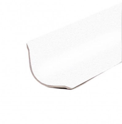 Алюминиевый внутренний уголок округлый 20х20 мм ПВ-20х20 белый муар 2.7 м