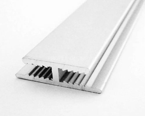 H-профиль алюминиевый под 4 мм ОП-005 АД31 Т1-3000 3 м