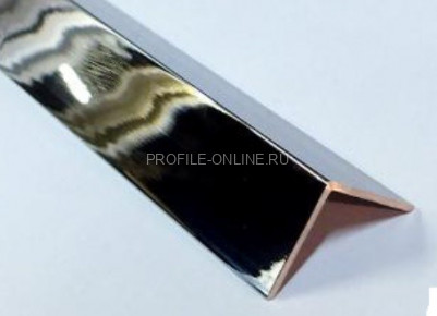 Латунный уголок равнополочный 10х10 PА 10 OC хром 3м