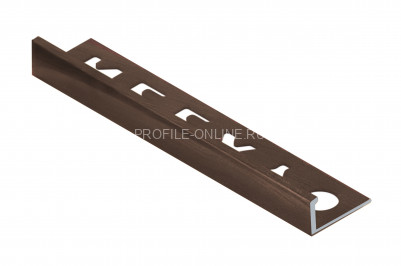 L-образный профиль алюминиевый 10 мм NEEXY PV02-10 MB коричневый матовый 2.7 м