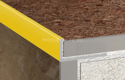 Алюминиевый L-профиль 6 мм ПО-Г6 золото матовое 2,7 м