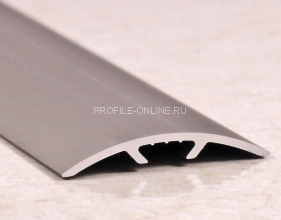 Одноуровневый порог алюминиевый 30 мм ПО-31 бронза матовая 2,7 м