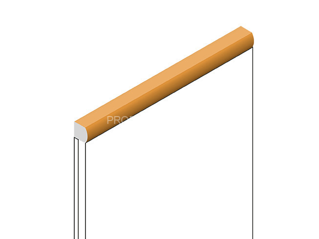 Декоративный молдинг HiWood D15V2 Y5 из фитополимера под дерево 15х15 мм 2.7 м