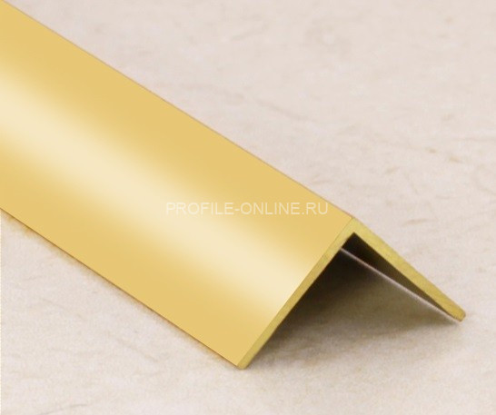 Уголок латунный 15х15 мм ЛПН-15х15 полированный 2,7 м