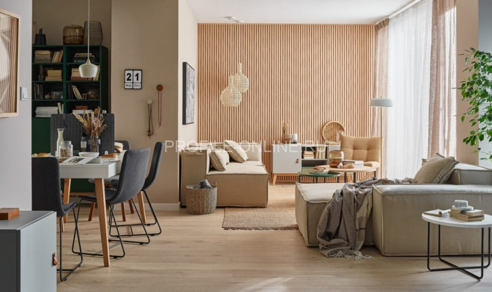 Правая планка-рейка для стеновой реечной панели VOX LINERIO M-LINE дерево 2650х26х12 мм