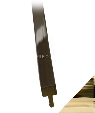 Латунная Т-образная вставка-разделитель 5 ммЛТ-5 полированный 270 см