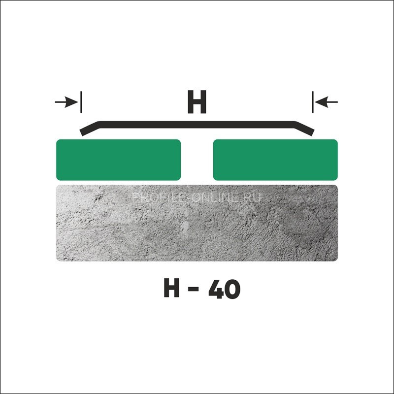 Одноуровневый нержавеющий порог стальной 40 мм FA 4 P полированная сталь 270 см