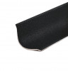 Алюминиевый внутренний уголок округлый 20х20 мм ПВ-20х20 черный муар 2.7 м