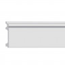 Плинтус напольный DECOMASTER D010 ДМ (100x13x2000) ударопрочный, белый, под покраску